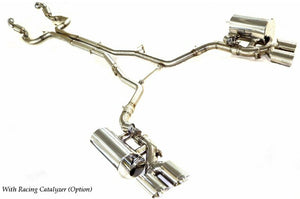 KREISSIEG F1 SOUND VALVETRONIC EXHAUST SYSTEM TITANIUM FLOATING CURL TAIL SANDBLASTED KSG LOGO MARK 2WD 430HP FOR MASERATI GHIBLI V6 2WD YEAR 2020~ 430HP MGB-01-TITANIUM-2WD-430HP-2020