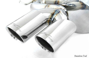 KREISSIEG CAT-BACK F1 SOUND VALVETRONIC EXHAUST SYSTEM STAINLESS STEEL FLOATING CURL TAIL SANDBLASTED KSG LOGO MARK MUFFLER TYPE-1 MISSION AT WITH VARIABLE FUNCTION FOR MASERATI QUATTROPORTE YEAR ~2012 MQP-09-STAINLESS-TYPE1-AT-YES