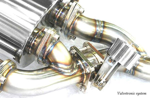 KREISSIEG CAT-BACK F1 SOUND VALVETRONIC EXHAUST SYSTEM TITANIUM FLOATING CURL TAIL SANDBLASTED KSG LOGO MARK FOR MASERATI GRANSPORT MGS-04-TITANIUM