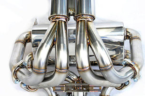 KREISSIEG F1 SOUND VALVETRONIC EXHAUST SYSTEM STAINLESS STEEL TAIL SANDBLASTED KSG LOGO MARK FOR LAMBORGHINI MURCIELAGO LAM-01-STAINLESS