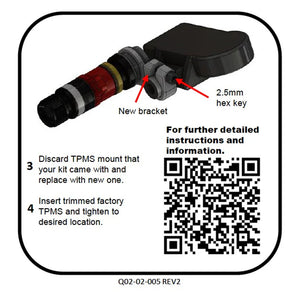 RAYS APEX RPV TPMS ADAPTER KIT 4PC SET 6505AX0203003