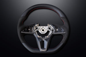 MINE'S LEATHER STEERING WHEEL FOR MY17 AND LATER MODELS FOR NISSAN GT-R R35 MINES-00168