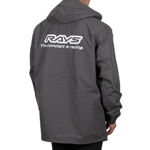 RAYS NO.24 WINDBREAKER HALF ZIP 24W SIZE 2XL GRAY FOR  7409030020200