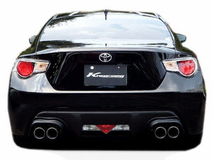 KREISSIEG CAT-BACK F1 SOUND VALVETRONIC EXHAUST SYSTEM 4-PIPE TITANIUM FLOATING CURL TAIL SANDBLASTED KSG LOGO MARK MANUAL SHIFT FOR TOYOTA 86 T86-02-TITANIUM-MANUAL