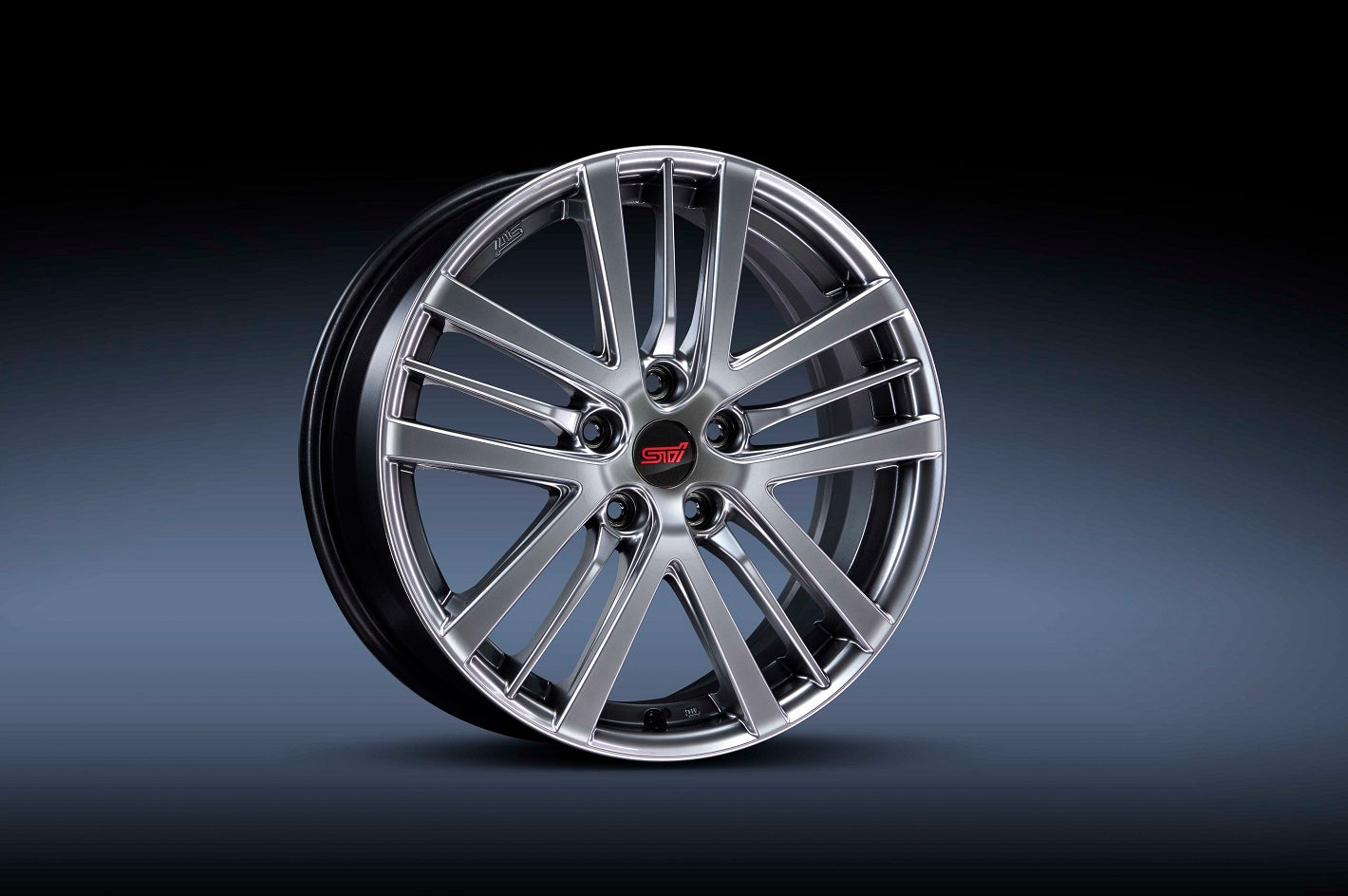 STI WHEEL SET 17INCH SILVER 17X7J +55 5X114.3 FOR SUBARU IMPREZA 5DOOR GU SG217FN100