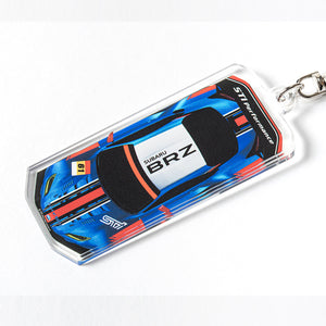 SUBARU S-GT ACRYLIC KEYCHAIN FEATURING THE SUBARU BRZ GT300 2023 CAR STSG23100170
