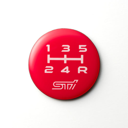 STI SHIFT PATTERN EMBLEM RED 5MT STSG25100350