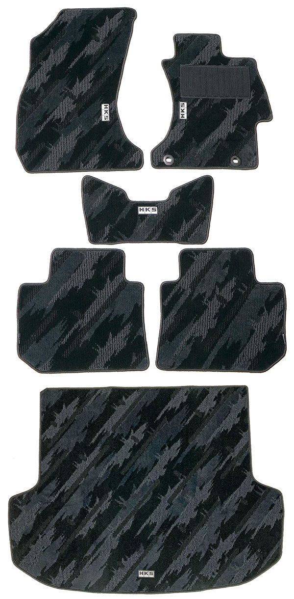 HKS FLOOR AND LUGGAGE MATS OCT RHD SET OF 6 FOR SUBARU LEVORG VM4 53001-AF005