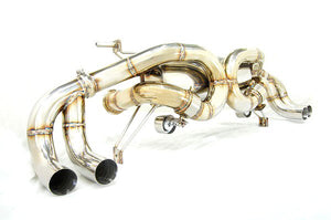 KREISSIEG F1 SOUND VALVETRONIC EXHAUST SYSTEM STAINLESS STEEL FLOATING CURL TAIL SANDBLASTED KSG LOGO MARK FOR LAMBORGHINI GALLARDO SPIDER LP570-4 LAG-14-STAINLESS