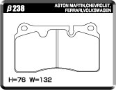 ACRE EUROSTREEET BRAKE PAD FRONT FOR PORSCHE MACAN 95B 2.0 95BCNC β238-EUROSTREEET