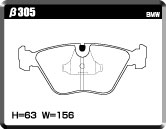 ACRE FORMULA800C BRAKE PAD FRONT FOR BMW X3 E83 3.0I 2.5SI PA30 PC30 β305-FORMULA800C