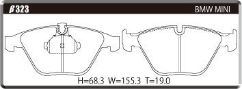 ACRE FORMULA800C BRAKE PAD FRONT FOR BMW Z4 E89 SDRIVE 35I 35IS LM30 LM35 β323-FORMULA800C