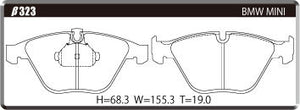 ACRE FORMULA800C BRAKE PAD FRONT FOR BMW Z4 E89 SDRIVE 35I 35IS LM30 LM35 β323-FORMULA800C