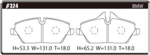 ACRE FORMULA800C BRAKE PAD FRONT FOR BMW MINI R55 CLUBMAN 1.6 COOPER ML16 β324-FORMULA800C