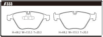 ACRE FORMULA800C BRAKE PAD FRONT FOR BMW X1 E84 XDRIVE 28I VM20 β333-FORMULA800C