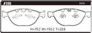 ACRE EUROSTREEET BRAKE PAD FRONT FOR BMW 6 SERIES E63 M6 EH50 β335-EUROSTREEET