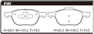 ACRE EUROSTREEET BRAKE PAD FRONT FOR VOLVO C30 2.0E MB4204S β507-EUROSTREEET