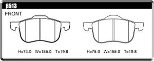 ACRE EUROSTREEET BRAKE PAD FRONT FOR VOLVO S60 2.4 T5 SPORTS RB5244T β513-EUROSTREEET
