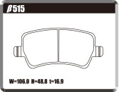 ACRE RACING PRO BRAKE PAD REAR FOR VOLVO XC70 3.0 T6 AWD 3.2 SE AWD BB6324XC BB6304TXC β515-RACING-PRO