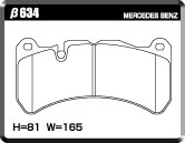 ACRE EUROSTREEET BRAKE PAD FRONT FOR MASERATI GHIBLI III BASE GRADE MG30D β634-EUROSTREEET