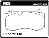 ACRE REAL RACING BRAKE PAD FRONT FOR MERCEDES BENZ CLS C218 SEDAN 4.0 CLS400 FR.4POT 218361 β636-REAL-RACING