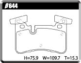 ACRE EUROSTREEET BRAKE PAD REAR FOR MERCEDES BENZ C-CLASS 204 W204 SEDAN C63 AMG 204077 β644-EUROSTREEET