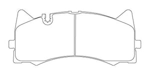 ACRE EUROSTREEET BRAKE PAD FRONT FOR MERCEDES BENZ C-CLASS 205 S205 WAGON C63 AMG 205286 β661-EUROSTREEET