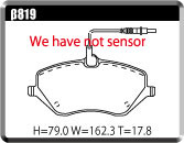 ACRE FORMULA800C BRAKE PAD FRONT FOR CITROEN C6 3.0 V6 X6XFV β819-FORMULA800C