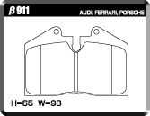 ACRE RACING PRO BRAKE PAD REAR FOR FERRARI 456 5.5M GTA F456 β911-RACING-PRO
