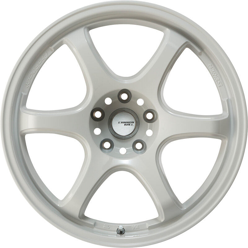 5ZIGEN CANNON BALL 16X7.0 +40 5-100 WHITE CAB6704050WH