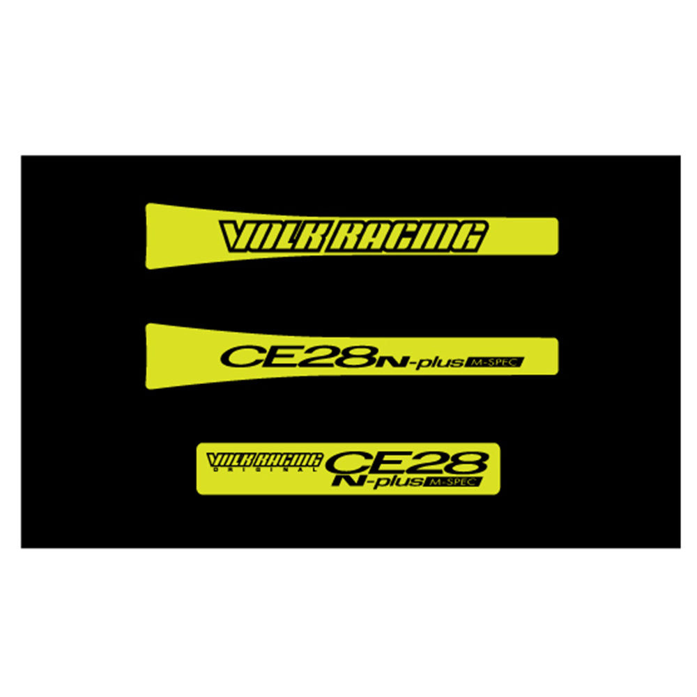 RAYS CE28N-plus M-SPEC STICKER 3PC SET YELLOW FOR  61000697001YL