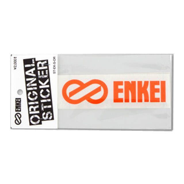 ENKEI LOGO STICKER FLUORESCENT ORANGE ST-EK-S-OR