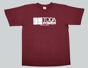 TODA RACING COTTON T-SHIRT 2L BURGUNDY 99900-TEE-B2L