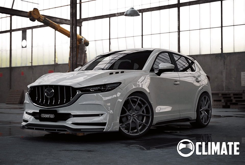 CLIMATE SIDE STEP FRP UNPAINTED FOR MAZDA CX-5 CLIMATE-00001