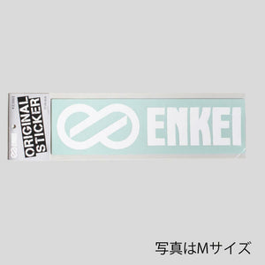ENKEI CUT-OUT LOGO STICKER WHITE S 27MM X 110MM FOR  ENKEI-00040