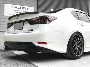 EXART IVSC MUFFLER CARBON FIBER OVAL TAIL EXHAUST EXHAUST FOR LEXUS GS F DBA-URL10 2UR-GSE EA01-LX109-CARBON-FIBER-OVAL-TAIL