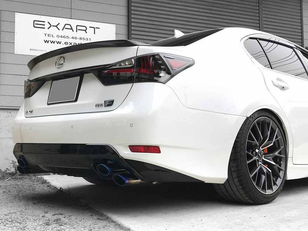 EXART IVSC MUFFLER TITANIUM OVAL TAIL EXHAUST EXHAUST FOR LEXUS GS F DBA-URL10 2UR-GSE EA01-LX109-TITANIUM-OVAL-TAIL