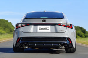 EXART IVSC MUFFLER WITH GRAPHITE METALLIC OVAL TAILPIPES (110MM X 70MM 4 PIECES) EXHAUST EXHAUST FOR LEXUS IS500 5BA-USE30 2UR-GSE EA01-LX111-GRAPHITE-METALLIC-OVAL-TAILPIPES-110MM-X-70MM-4-PIECES