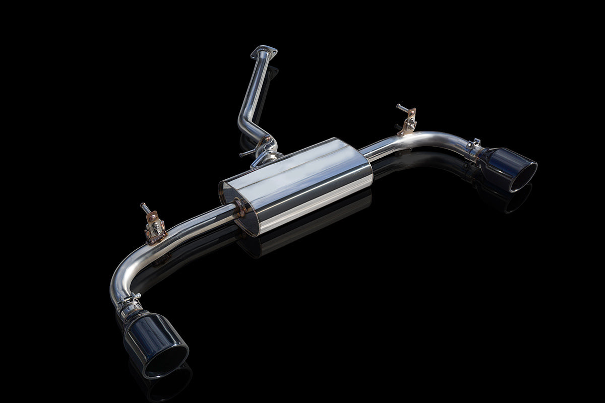 EXART ONE MUFFLER GRAPHITE METALLIC CIRCULAR TAILPIPE (OUTER DIAMETER Φ114) EXHAUST EXHAUST FOR TOYOTA RAV4 6AA-AXAH54 HYBRID A25A-FXS A25A-3NM-4NM EA02-TY113-G