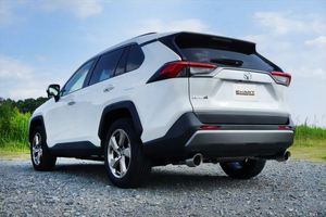 EXART ONE MUFFLER CARBON FIBER CIRCULAR TAILPIPE (OUTER DIAMETER Φ114) EXHAUST EXHAUST FOR TOYOTA RAV4 6AA-AXAH54 HYBRID A25A-FXS A25A-3NM-4NM EA02-TY113-C