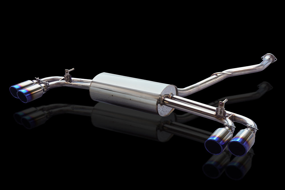 EXART ONE MUFFLER GRAPHITE TAIL (CIRCULAR OUTER DIAMETER 89MM) EXHAUST EXHAUST FOR TOYOTA CROWN CROSSOVER 5AA-TZSH35 T24A-FTS EA02-TY118-MG
