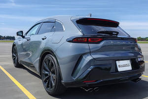 EXART ONE MUFFLER GRAPHITE OVAL TAIL (110MM X 70MM 4 PIECES) EXHAUST EXHAUST FOR TOYOTA CROWN SPORT 6AA-AZSH36W 6LA-AZSH37W A25A-FXS EA02-TY123-GG-STANDARD-REAR-BUMPER