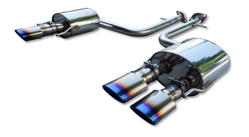EXART ONE MUFFLER STAINLESS STEEL OVAL TAILPIPE (110MM X 70MM 4 PIECES) EXHAUST EXHAUST FOR LEXUS IS500 5BA-USE30 2UR-GSE EA02-LX114-S