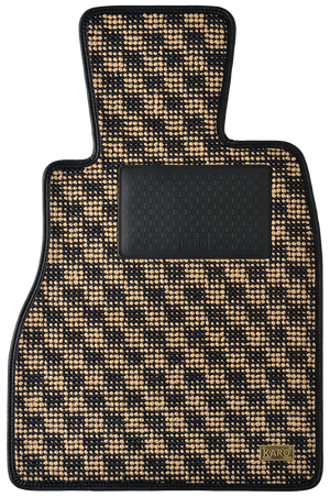 KARO FLAXY BRILLIANT BEIGE FLOOR MATS FOR HONDA S2000 AP1 AP2 FLAXY-1613-BEIGE