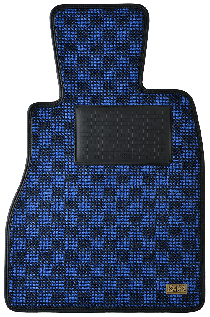KARO FLAXY BRILLIANT BLUE FLOOR MATS FOR RENAULT Laguna 56F3R FLAXY-770-BLUE