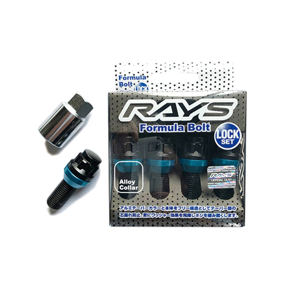 RAYS FORMULA LOCK BOLT 17HEX 14X1.5 28MM BK 14R 4PC (BLACK) 7414000013438