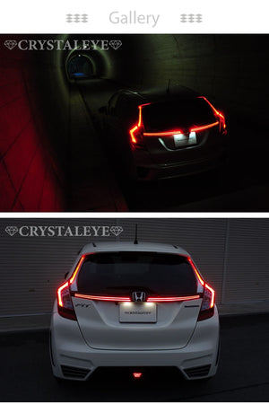 CRYSTAL EYE FIBER LED REAR GARNISH RED BAR FOR HONDA FIT GK GP L165-RR