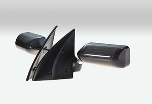 CRAFT SQUARE TOURING COMPETITION MIRROR TRIANGULAR CORNER MOUNT BLUE MIRROR FOR TOYOTA GR YARIS GXPA16 TCA-F-GXPA16-BLUE-LENS