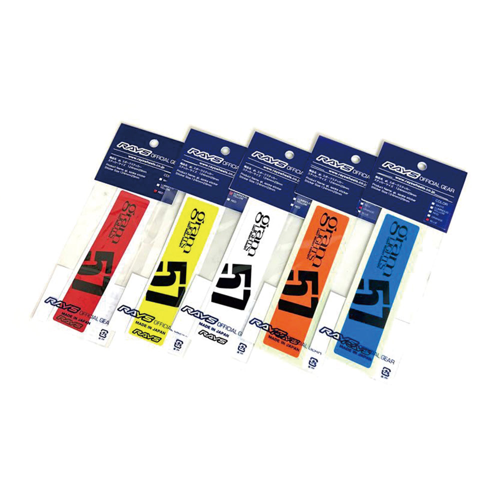 RAYS No.8 GRAMLIGHTS SPOKE STICKER YELLOW FOR  74040210001YL