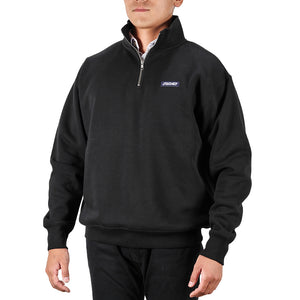 RAYS No.13 RAYS HALF ZIP SWEATER 23A SIZE XL BLACK 7409030020032